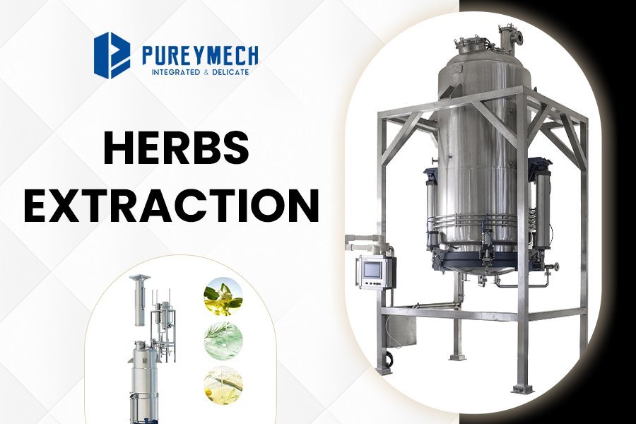 herbs extraction equipment for botanical processing and plant extract manufacturing
