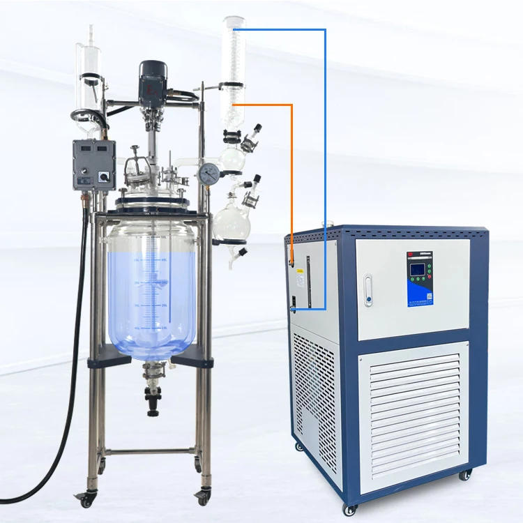 cooling circulator front view for laboratory extraction and evaporation process equipment