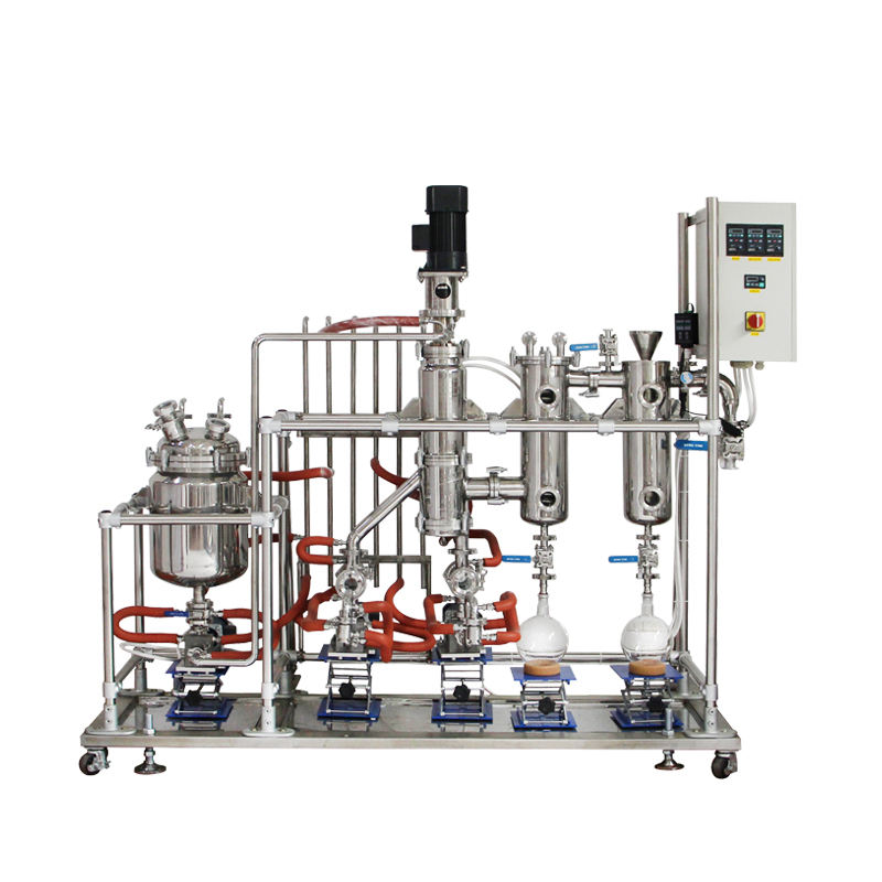glass short path distillation equipment for hemp oil purification and laboratory processing